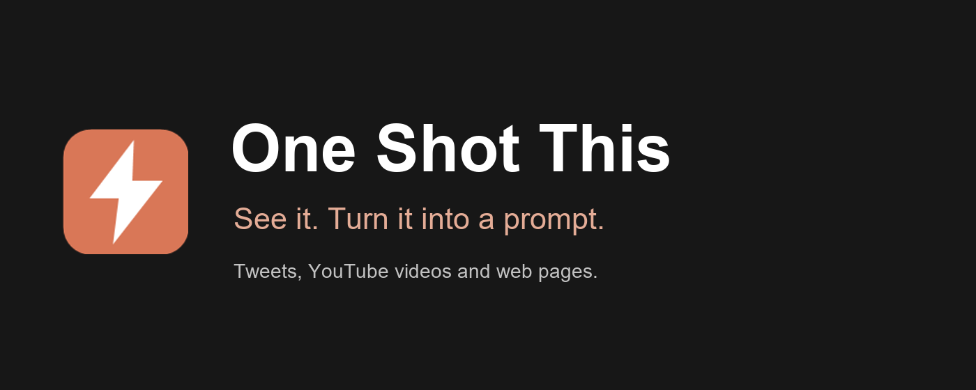 One Shot This banner